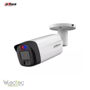prix tunisie 5 Mpx – Image Sensor : 5MP CMOS – Objectif : Fixe 3.6mm – ID 40m – IP67 Active deterrence with red blue light, siren and alarm out interface.