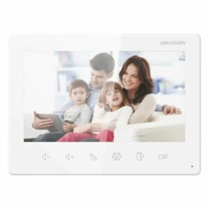 prix tunisie Moniteur HIKVISION DS-KH1200 Pour Vidéophone  Poste intérieur analogique plug & play à 2 fils  Écran non tactile TFT de 7"  Résolution: 1024 × 600px  Recevez un appel vidéo et déverrouillez via le poste intérieur Microphone omnidirectionnel intégré Haut-parleur intégré (plus de 80 dB dans un rayon de 20 cm)  Volume Réglable avec des boutons tactiles Capacité De L'interphone Lié: 2  6 boutons tactiles  Température De Fonctionnement: -10 °C à 50 °C (14 °F à 122 °F) Interface D'alimentation: 3 interfaces bifilaires, 2 alimentations interfaces pour platines de rue, 1 alimentation interfaces pour extension intérieure Garantie: 1an