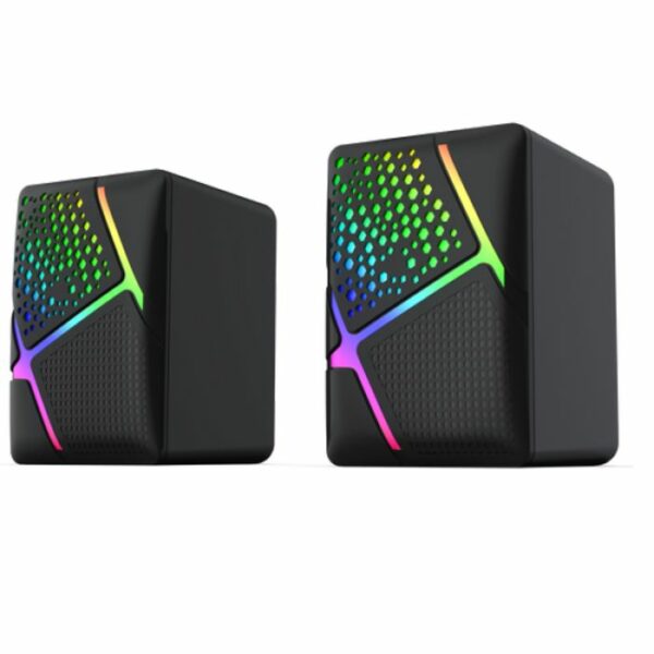 prix tunise Haut Parleur STAR WAVE WS0123 Technologie de Connectivité: Filaire  Interface: USB  Puissance max: 6 Watts(2 x 3 watts)  Éclairage RGB avec contrôle Couleur: Noir Garantie: 1 an 