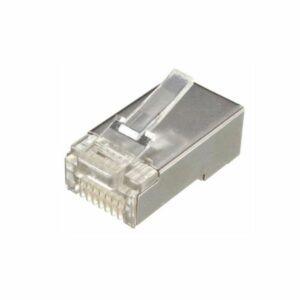 PRIX TUNISIE Paquet de 100 Connecteurs RJ45 Cat6 Métal - Connecteur Ethernet RJ45 est compatible avec câble Ethernet de Cat 6 - Un assemblage facile peut obtenir de bonnes performance - Ce verrou d'arc n'est pas cassé facilement peut utiliser plus longtemps que les connecteurs RJ45 normaux